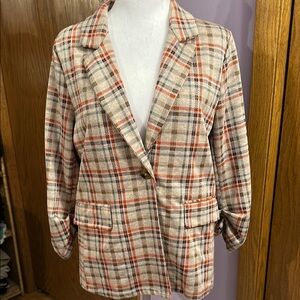 Altar’d State Plaid Women's Blazer size medium.